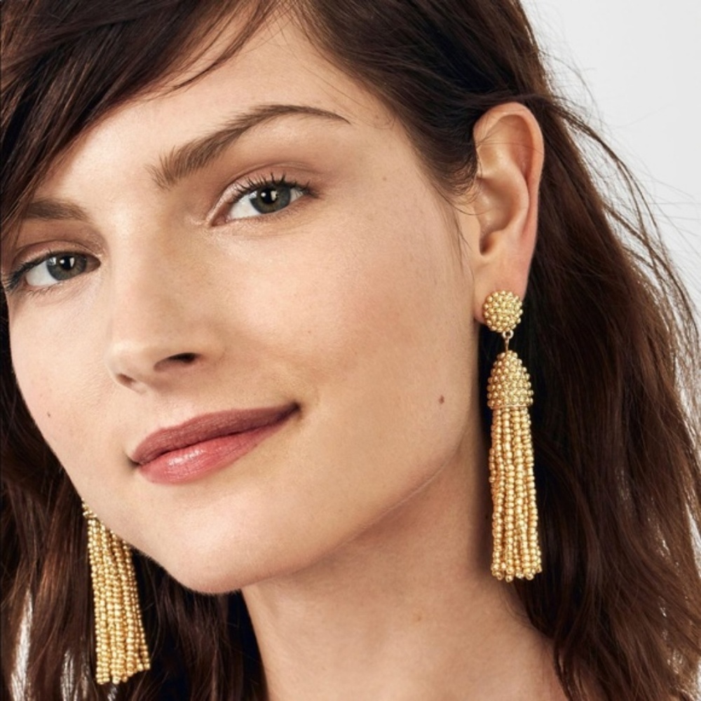 NWOT BaubleBar Gem Piñata Tassel Earrings - Picture 1 of 2